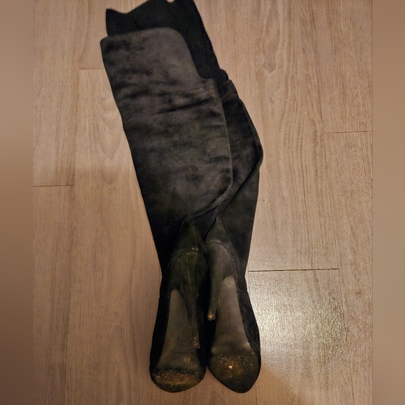 Womens Givenchy Suede Sock Over the Knee Boots - Picture 6 of 7